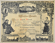 Meisterbrief von August Bromund 1934 Meisterbrief von August Bromund 1934
